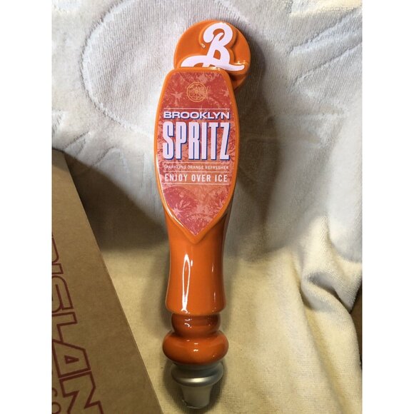 Brooklyn Spritz Ceramic Orange Beer Tap Handle - Picture 2 of 5